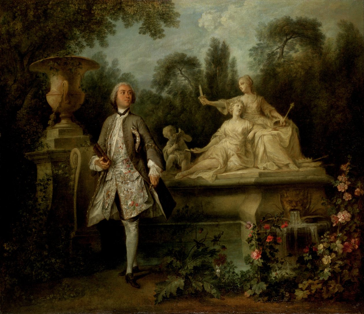 Aktör Grandval Portresi by Nicolas Lancret