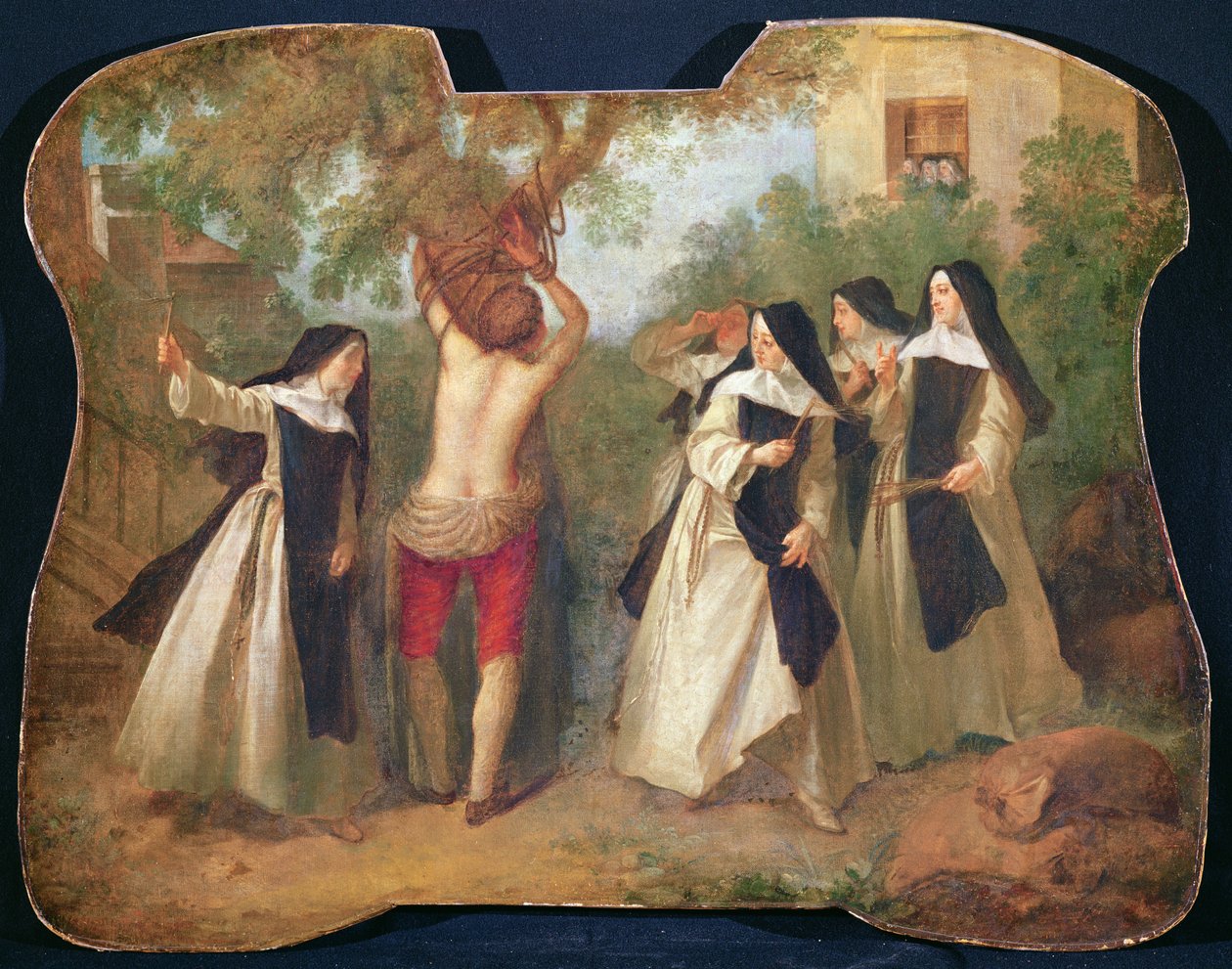 İlyas ve Kuzgunlar, Thomas Nelson tarafından yayınlanan İncil Resimli Kitaptan, c.1950 by Nicolas Lancret
