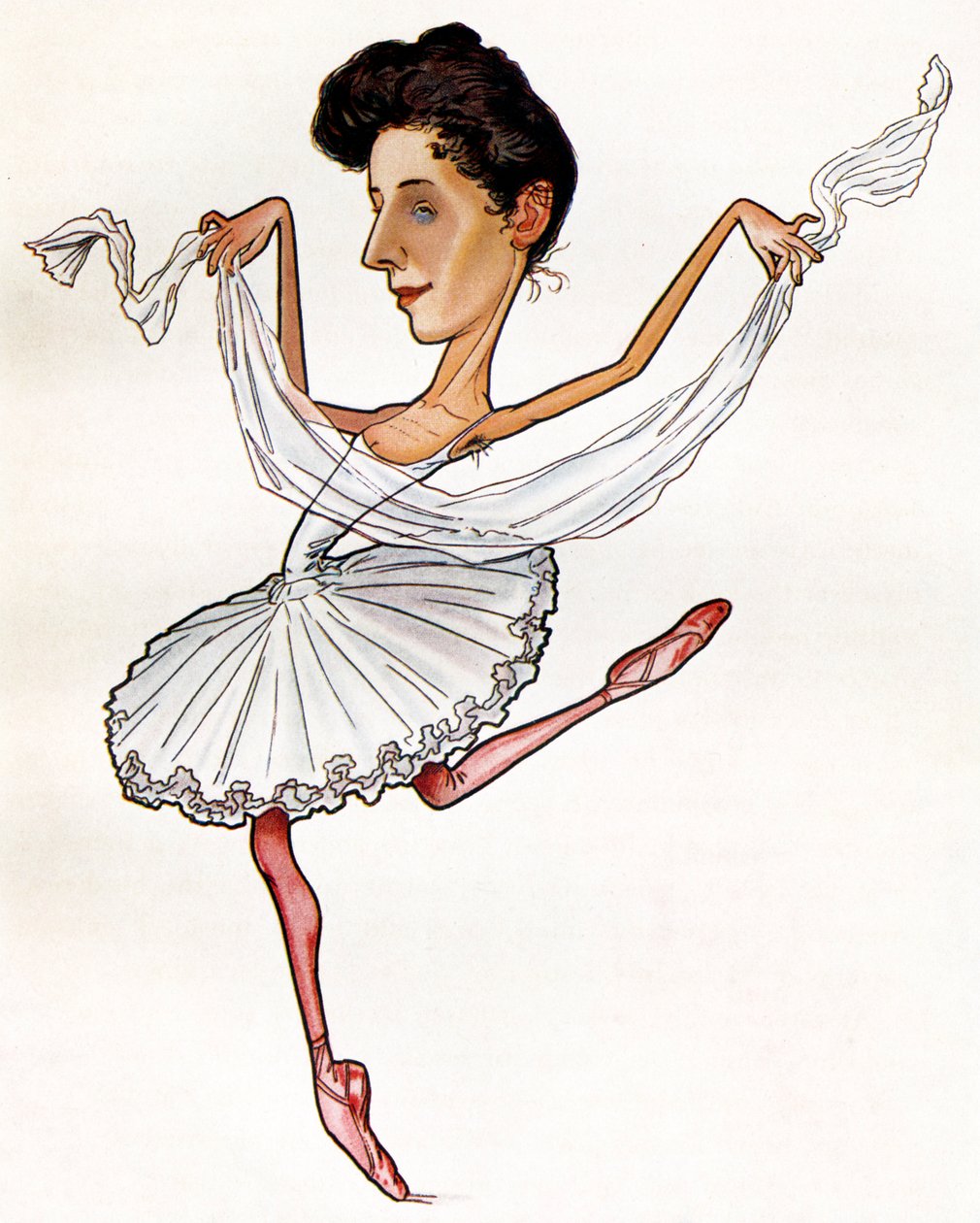 Anna Pavlova karikatürü by Nicolas Legat