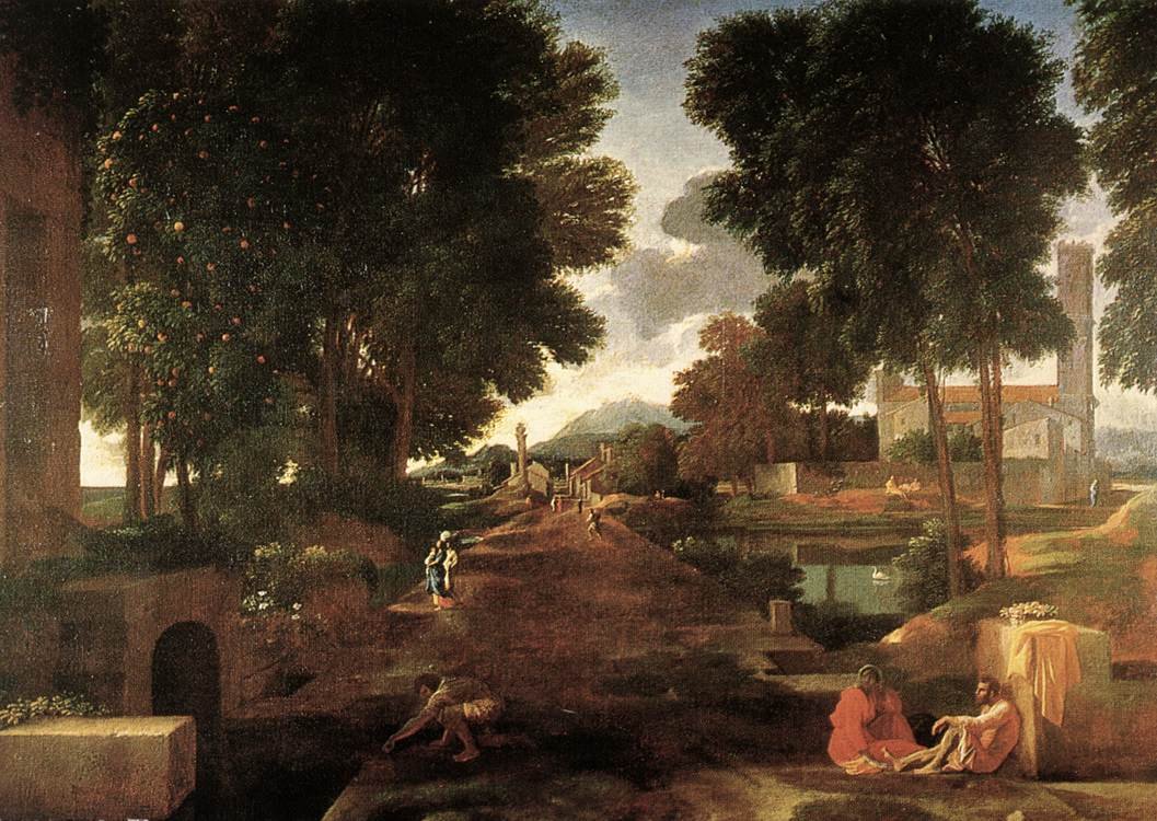 Bir Roma Yolu by Nicolas Poussin