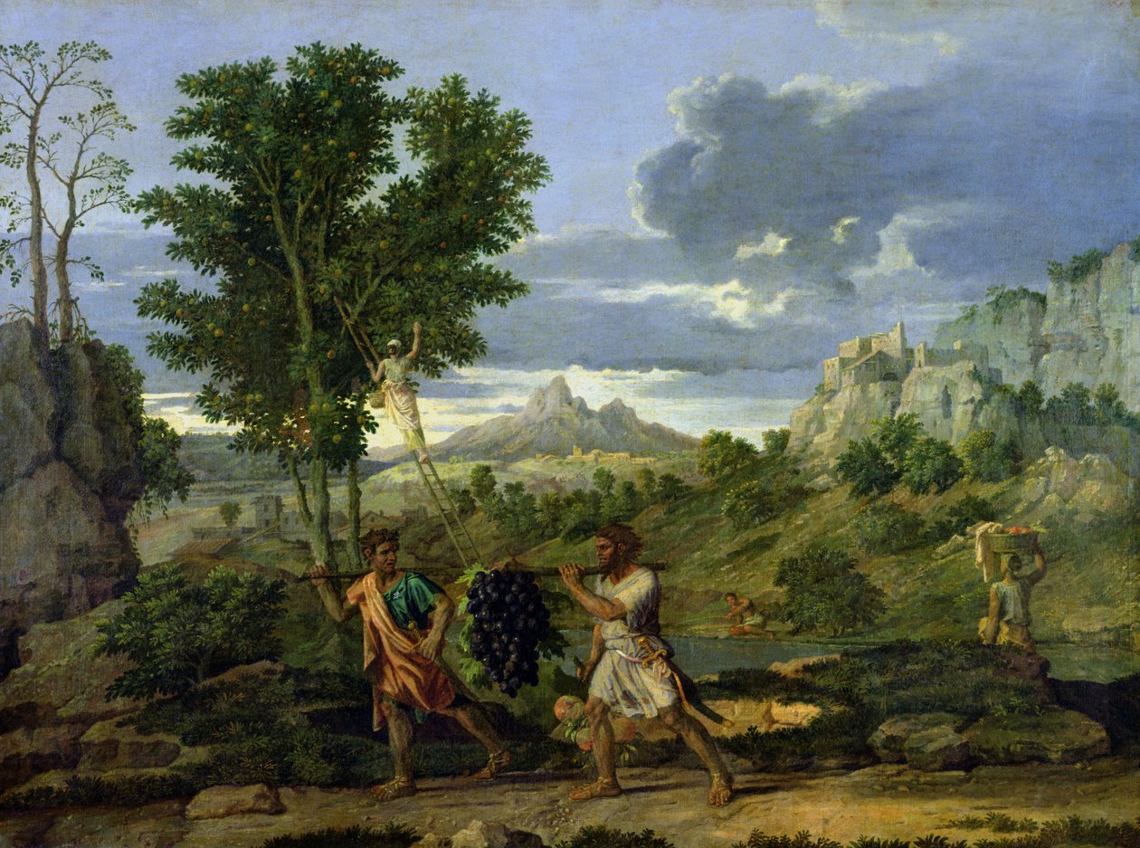 Sonbahar veya Vaat Edilmiş Topraklardan Alınan Bir Salkım Üzüm, 1660-64 by Nicolas Poussin