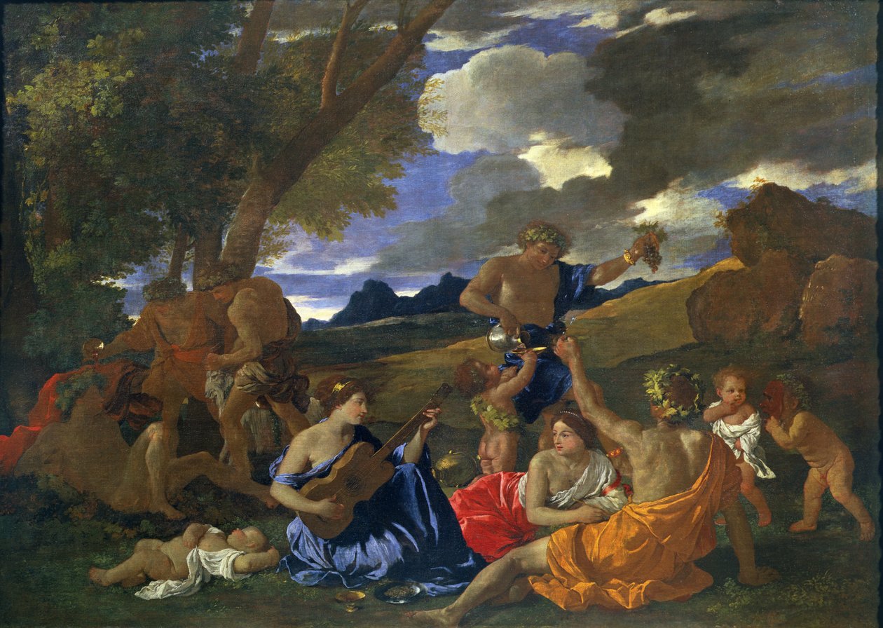 Bacchanalian Sahnesi by Nicolas Poussin