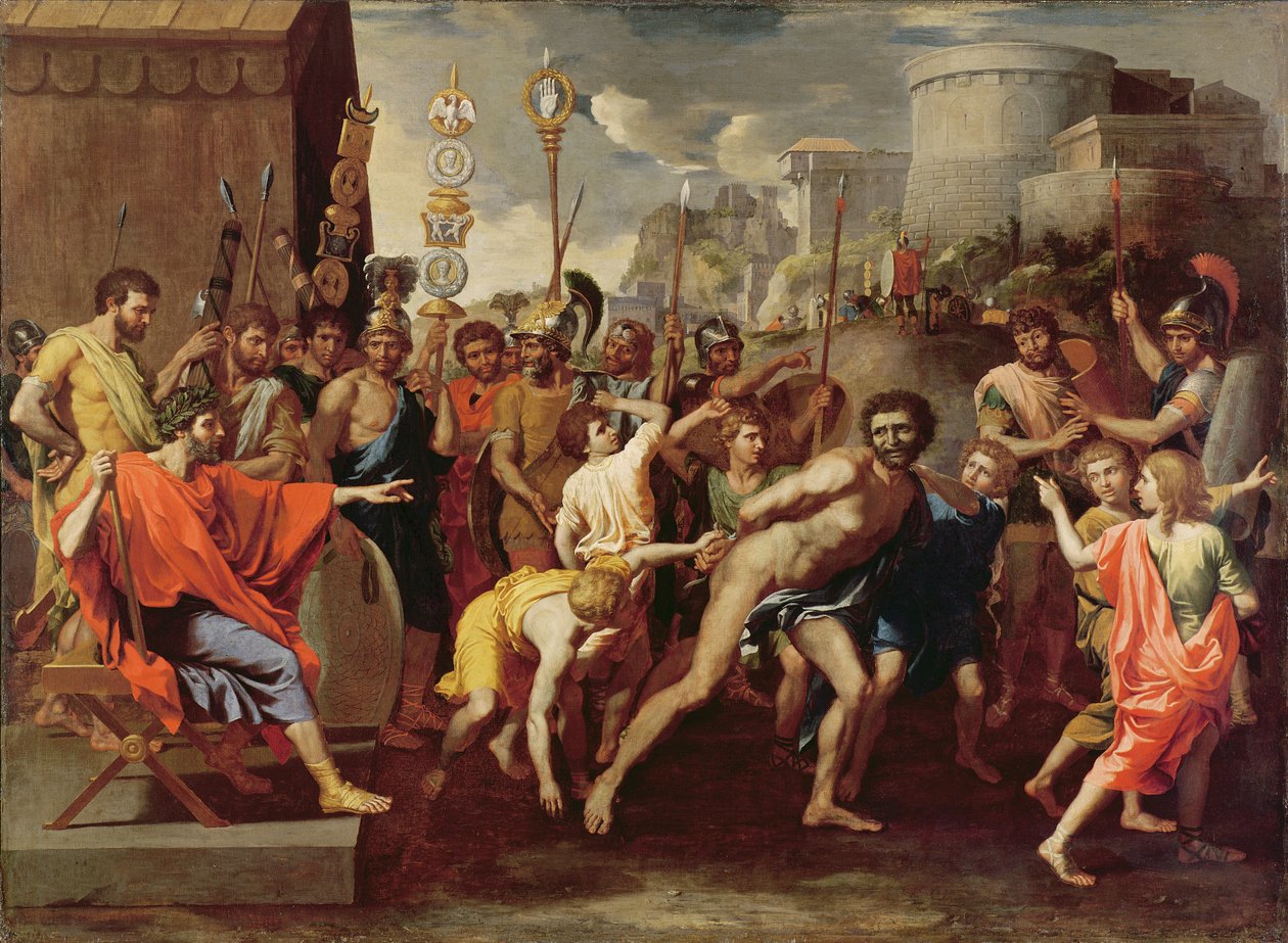 Camillus ve Falerii Okulu Müdürü, c. 1635-40 by Nicolas Poussin