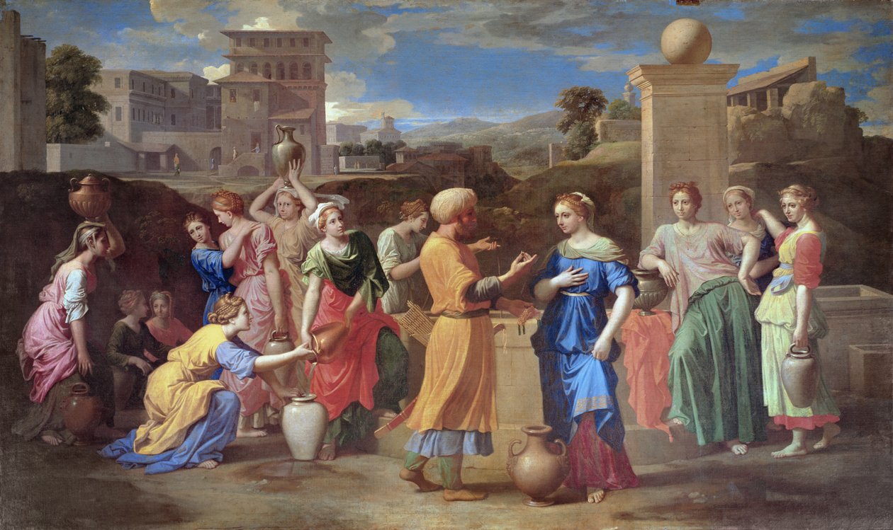 Eliezer ve Rebecca, 1648 by Nicolas Poussin