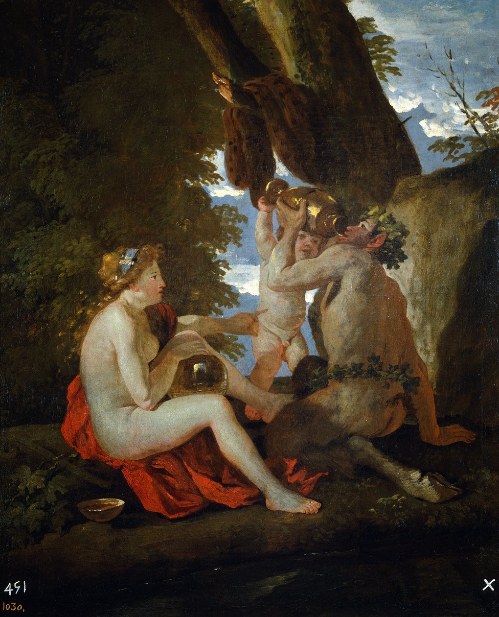 Baküs sahnesi by Nicolas Poussin