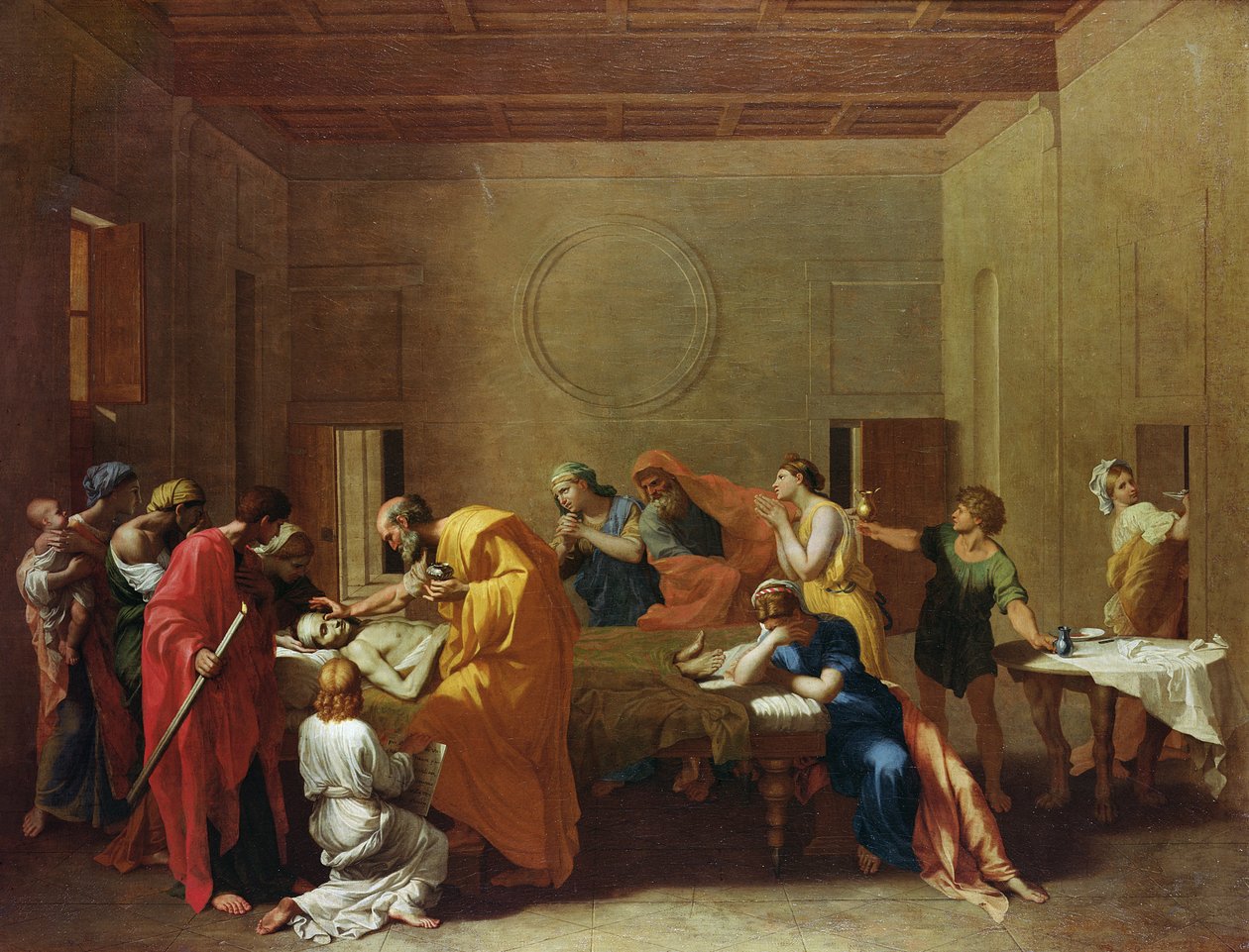 Aşırı Unction, c.1637-40 by Nicolas Poussin