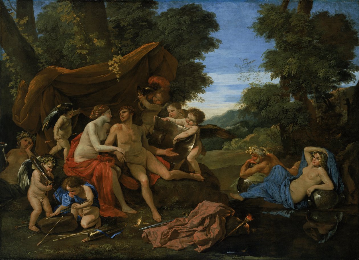 Mars ve Venüs by Nicolas Poussin