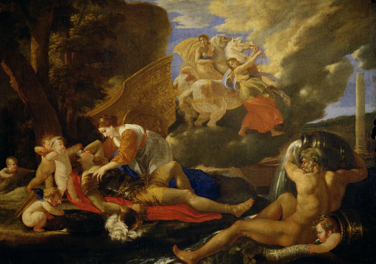 Rinaldo ve Armida by Nicolas Poussin