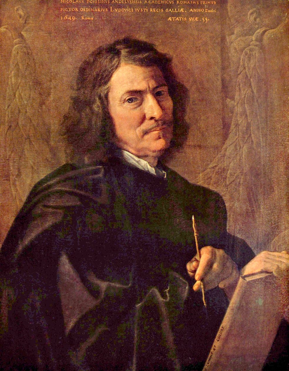 Sanatçının kendi portresi by Nicolas Poussin