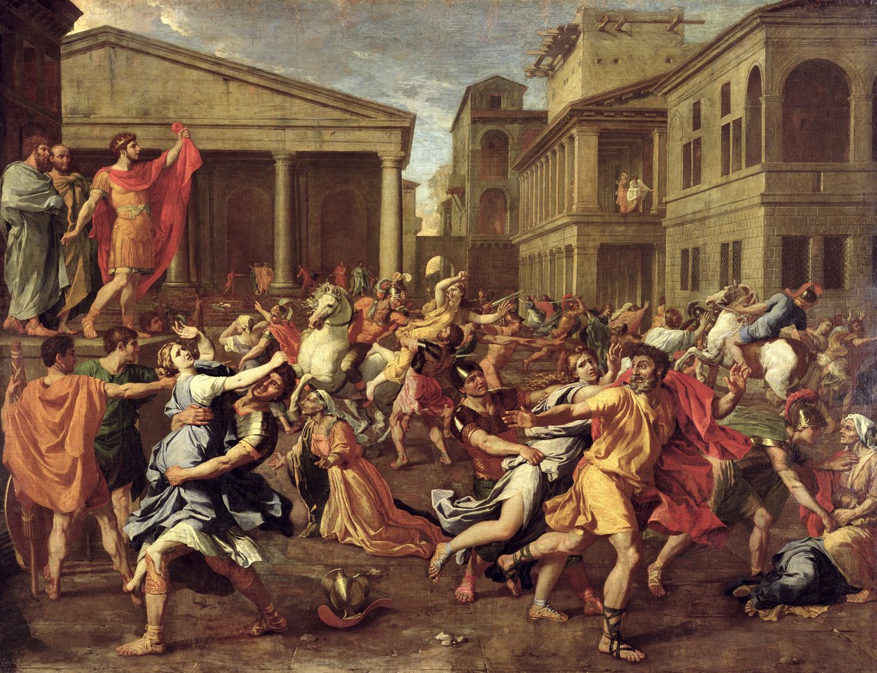 The Rape of the Sabines, c.1637-38  by Nicolas Poussin