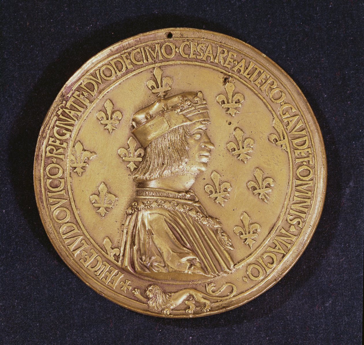 Louis XII 1462-1515 1498-1515 bronz tasvir eden madalya by Nicolas and Saint Priest, Jehan de Le Clerc