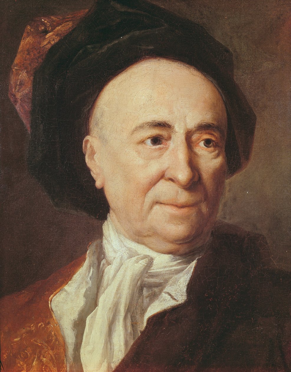 Bernard le Bovier de Fontenelle 307436 tuval detayı üzerine yağlı boya by Nicolas de Largillière