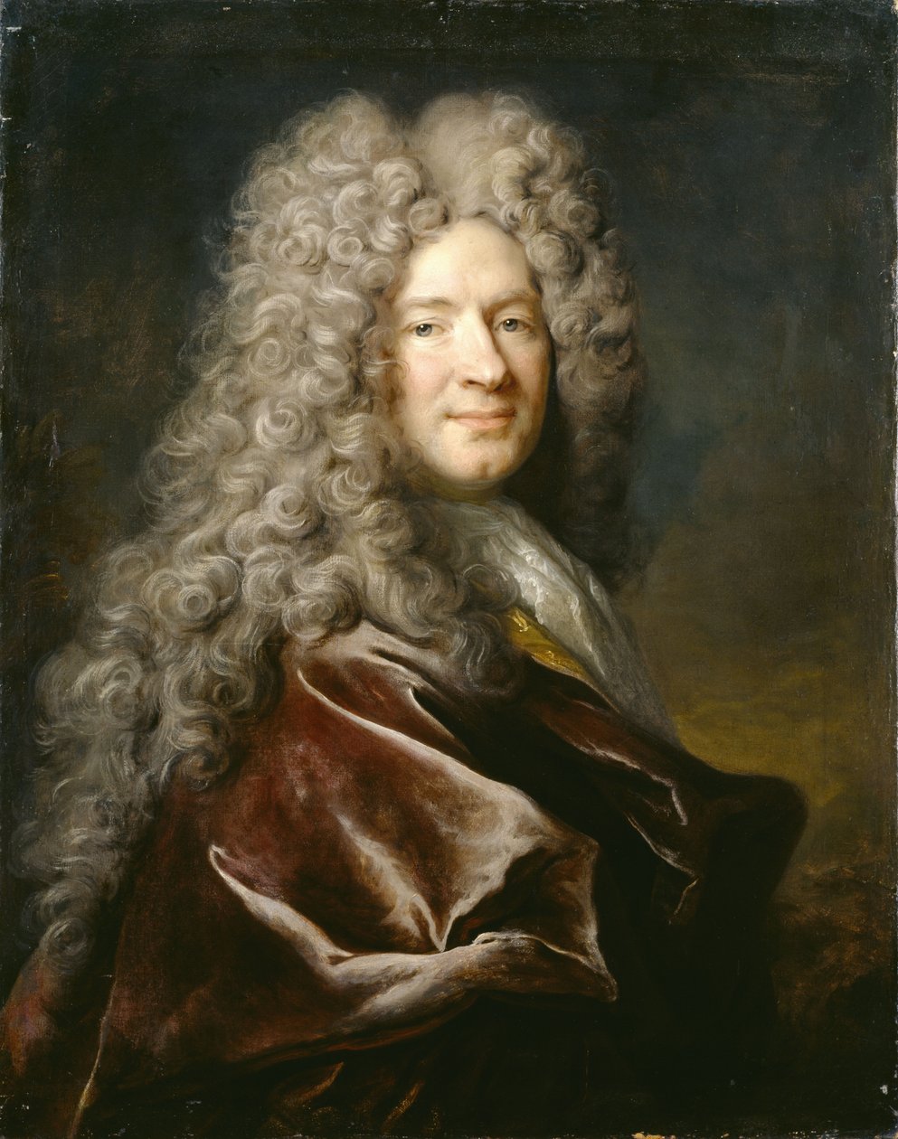 Mor Cüppeli Bir Adamın Portresi by Nicolas de Largillière