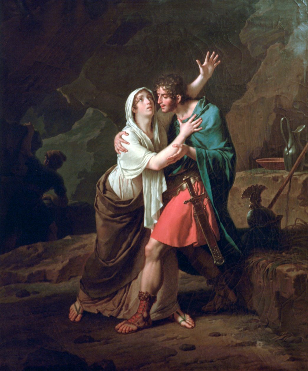 Eponine ve Sabinus, 1802 by Nicolas Andre Monsiau