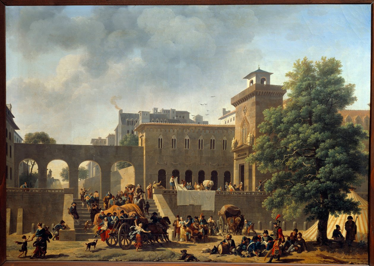 İtalya Seferi (1796-1797): “” Bir askeri hastanenin dışı veya İtalya