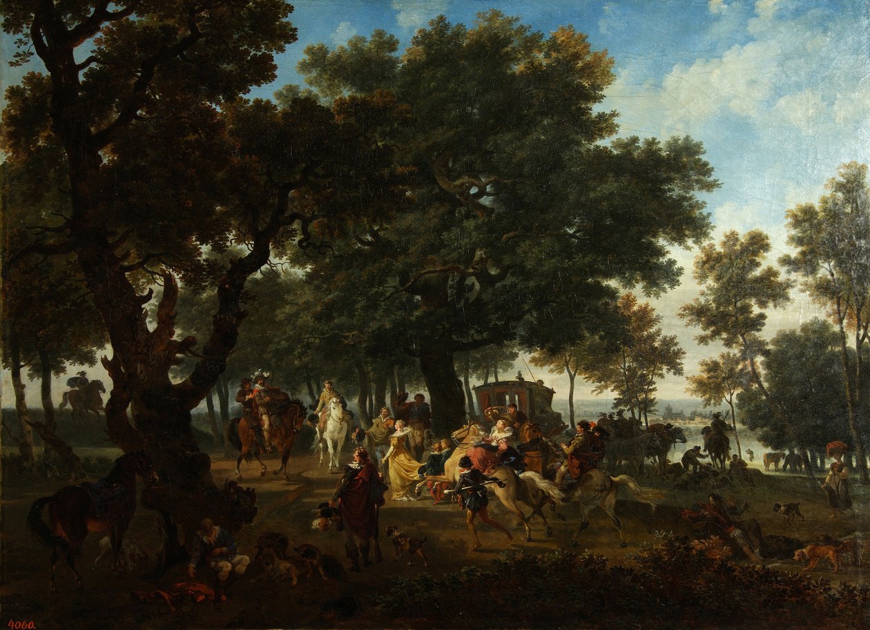Henri IV ve Suite Hunting, yaklaşık 1804 by Nicolas Antoine Taunay