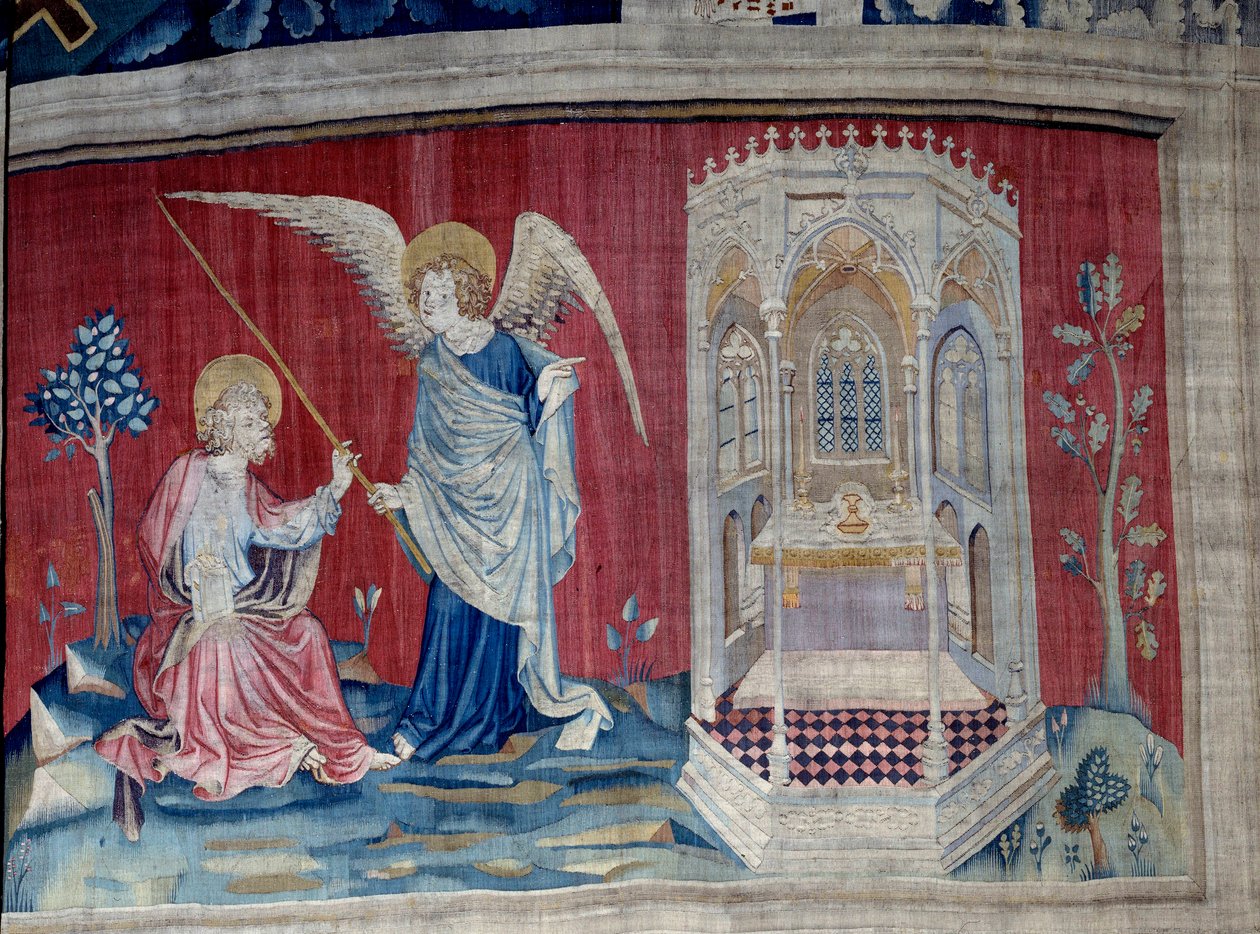Vahyin Asılması (1373 -1383), n. 27: Aziz John ve Melek. Nicolas Bataille