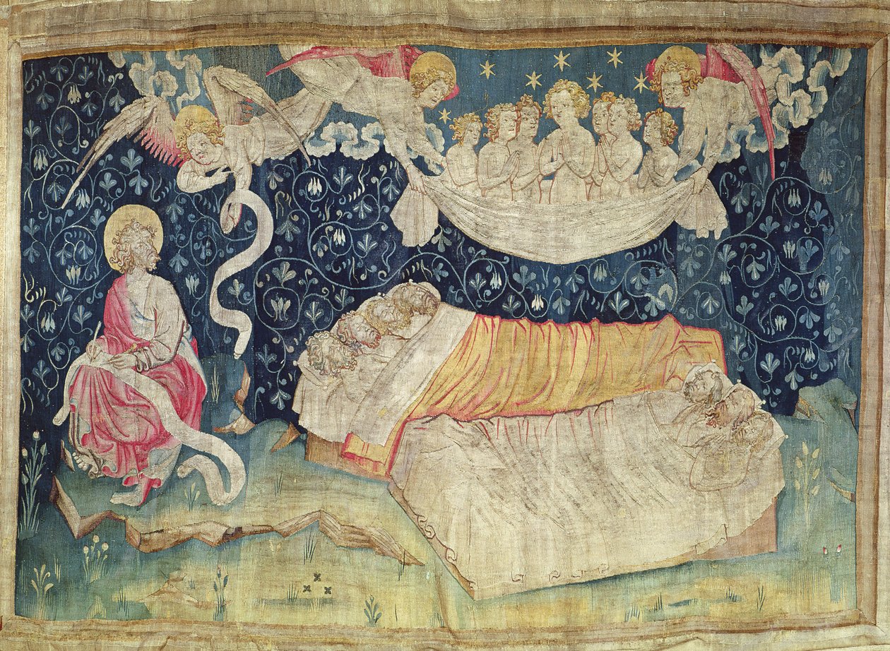 Doğruların Uykusu, No.52, 'Öfkelerin Kıyameti'nden, 1373-87 (goblen) by Nicolas Bataille