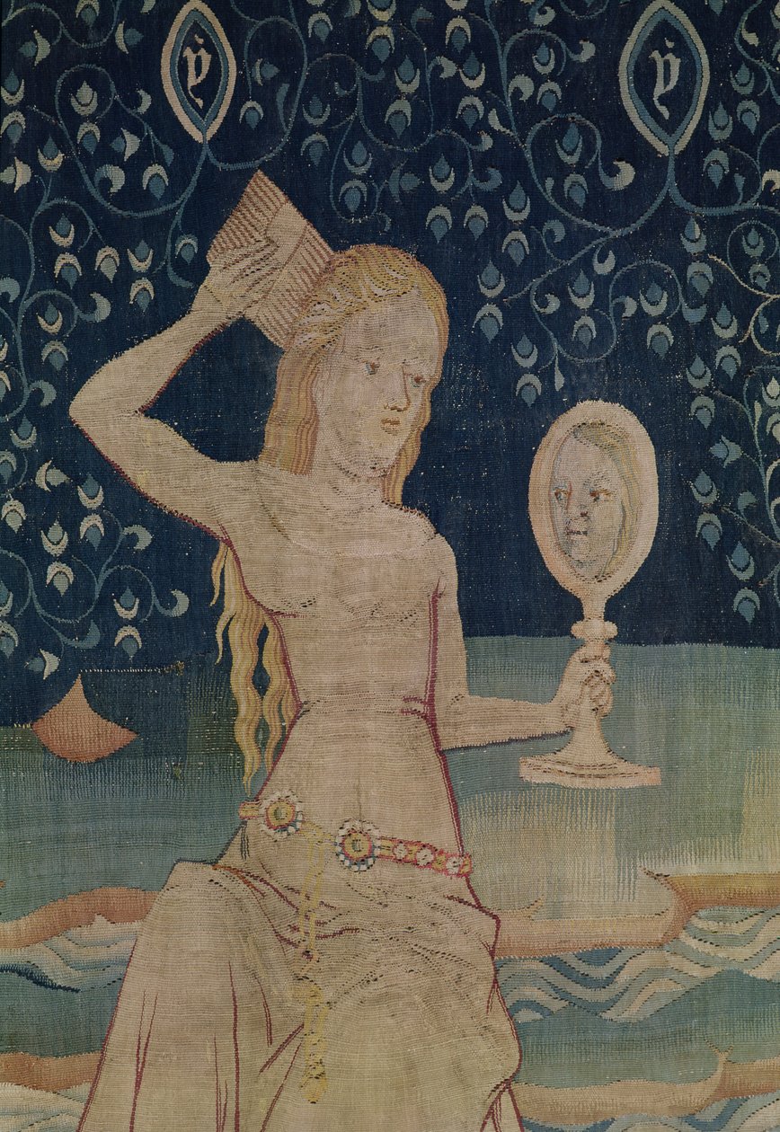 Babil Fahişesi, Öfkelerin Kıyametinden 64 numara, 1373-1387, 181983 tarihli goblen detayı by Nicolas Bataille