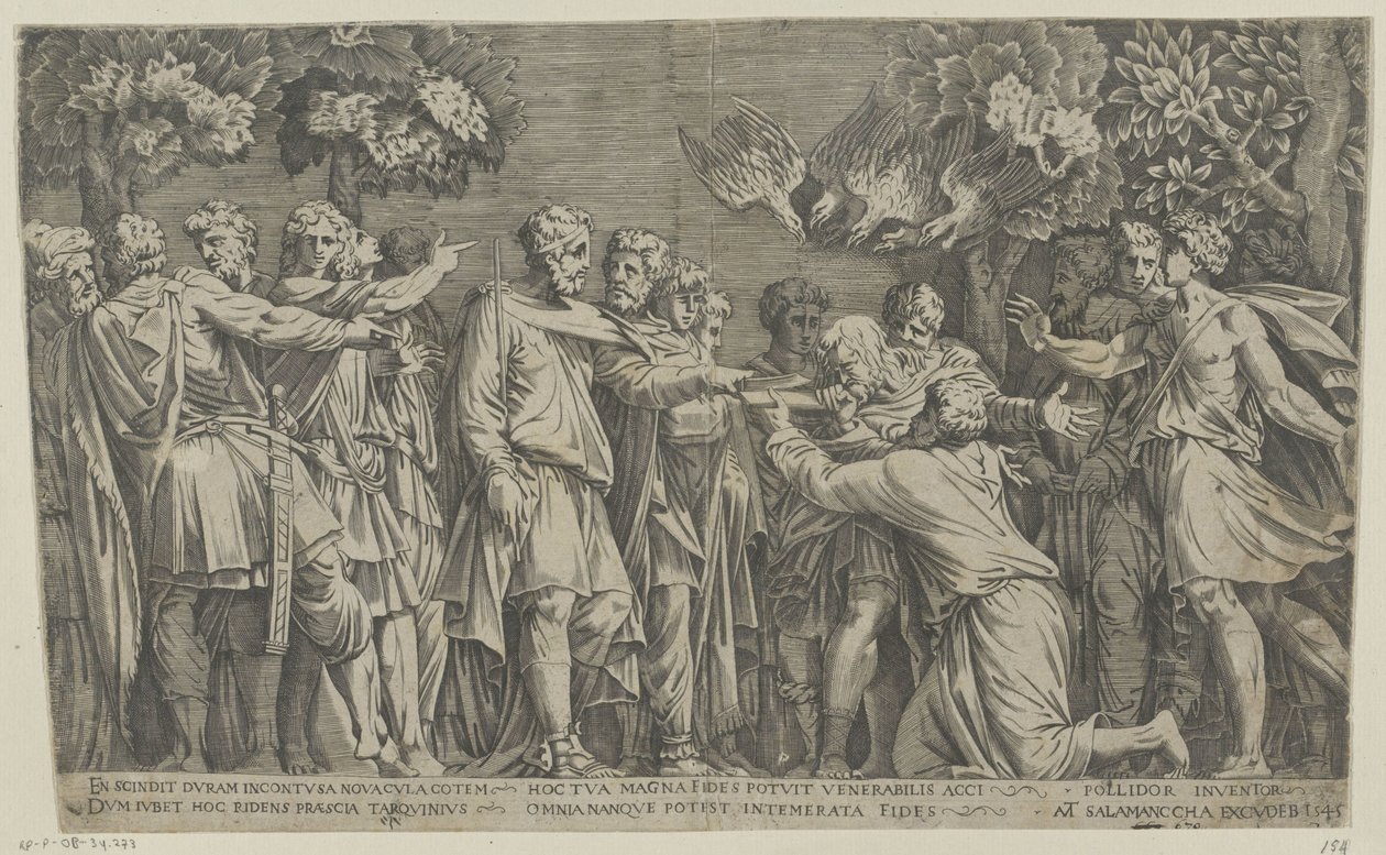 Ancius de augur by Nicolas Beatrizet (attributed to)