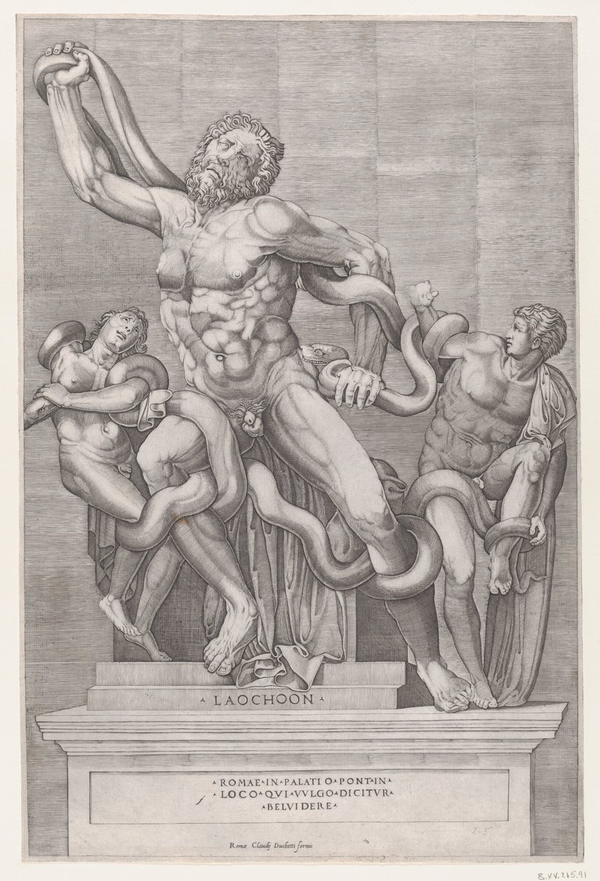 Roma ihtişamının aynası: Laocoon, 16. yüzyıl., 16. yüzyıl. by Nicolas Beatrizet