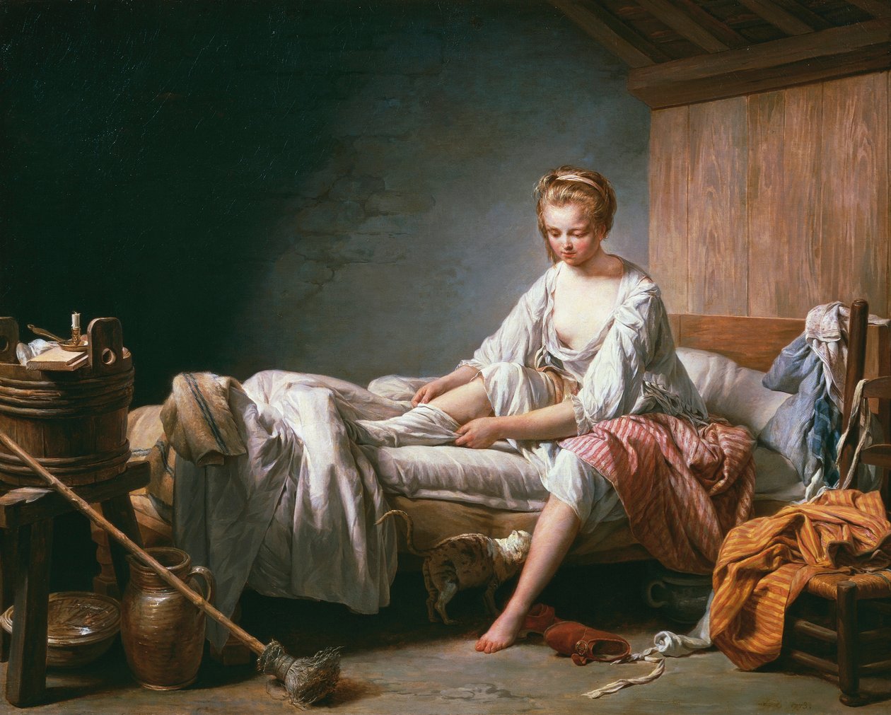 Le Lever de Fanchon (Sabah yükselen Fanchon) by Nicolas Bernard Lepicie