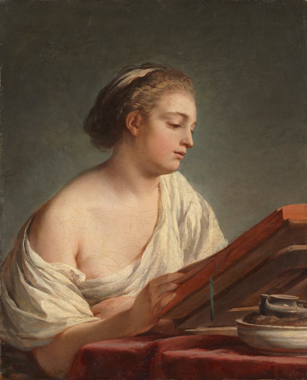 Kadın Okuma, 1769. by Nicolas Bernard Lepicie