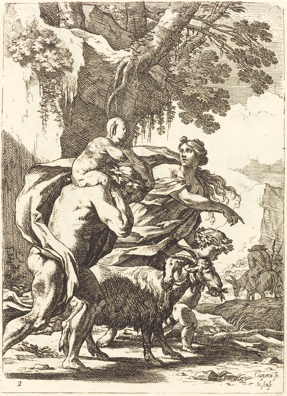 Çocuklu Faun ve Bacchante by Nicolas Chapron