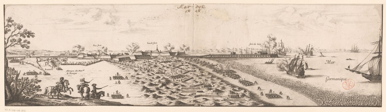 Mardijk Haritası, 1645 by Nicolas Cochin