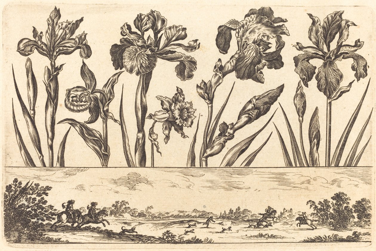 Çiçek Baskı no.3 by Nicolas Cochin after Balthasar Moncornet