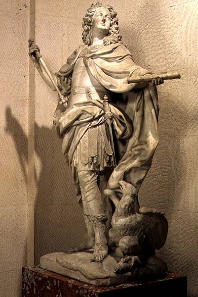Fransa Kralı XV. Louis (1710-1774) Jüpiter olarak by Nicolas Coustou