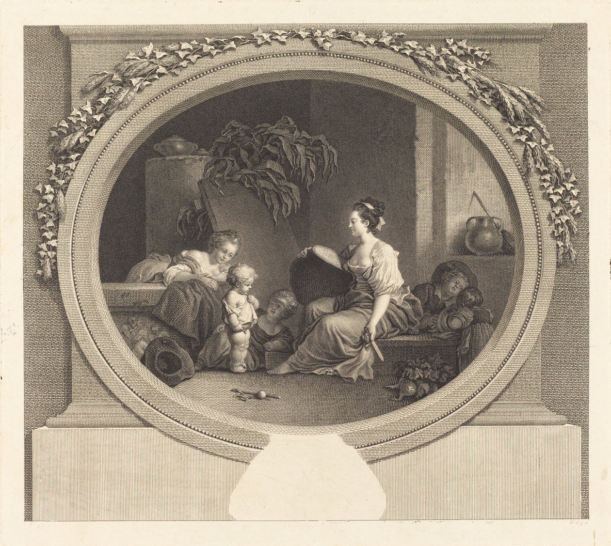 lütfen söyle by Nicolas Delaunay after Jean Honoré Fragonard