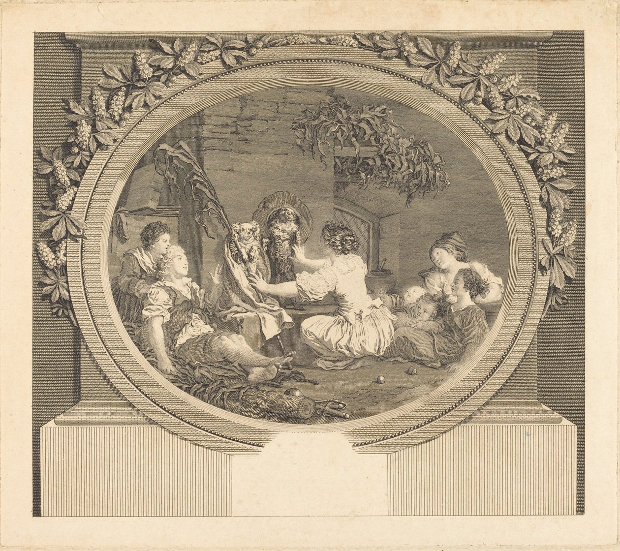 Eğitim her şeydir by Nicolas Delaunay after Jean Honoré Fragonard