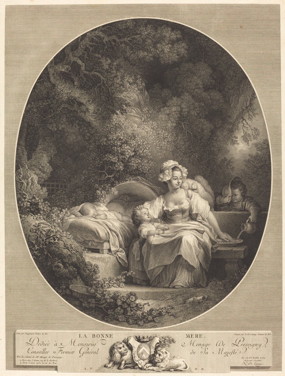 iyi anne by Nicolas Delaunay after Jean Honoré Fragonard