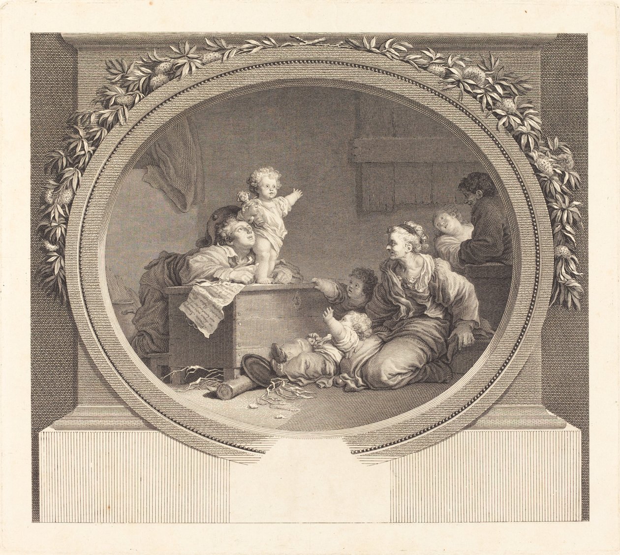 küçük vaiz by Nicolas Delaunay after Jean Honoré Fragonard