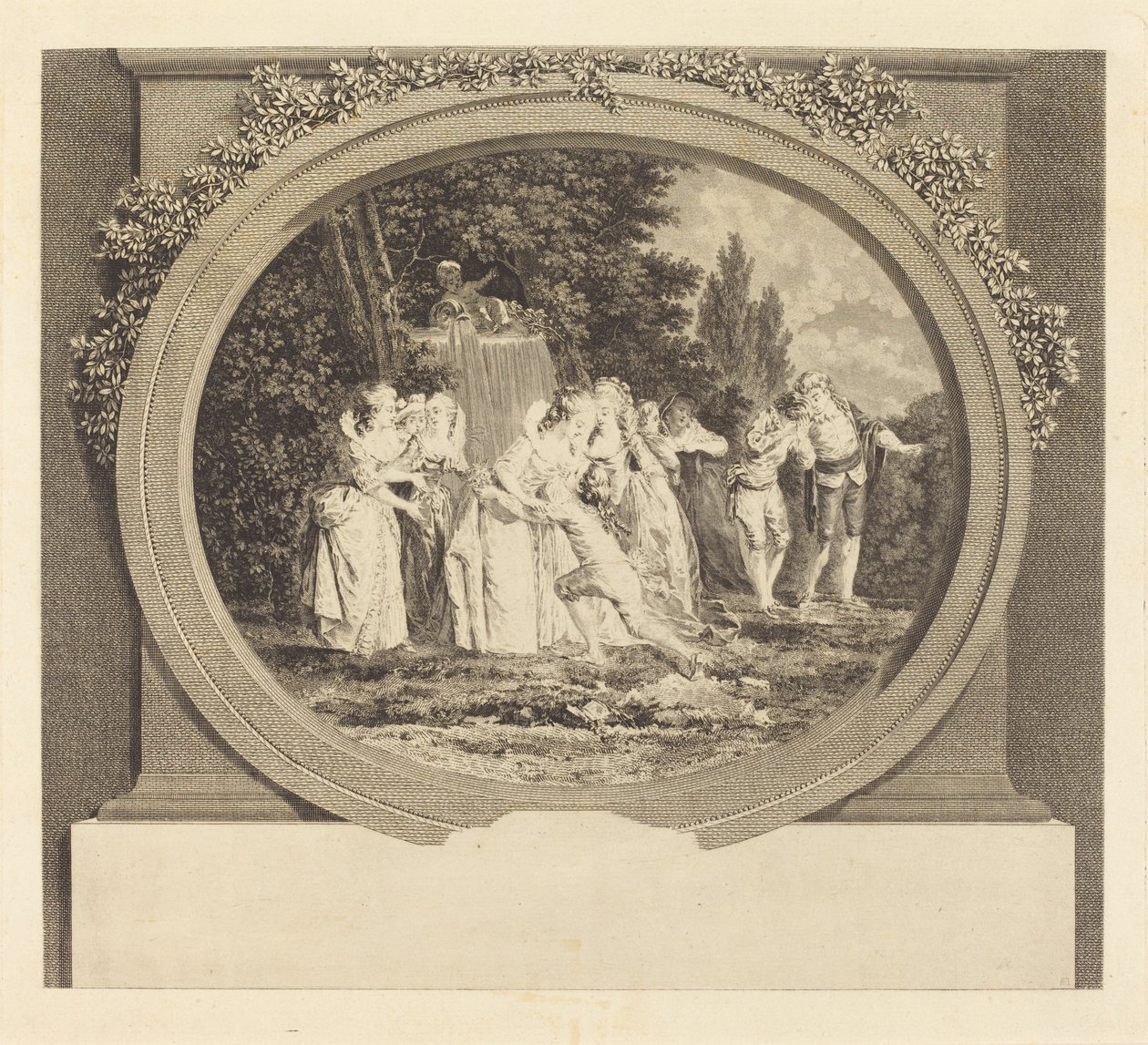 kabul edilen dilekler by Nicolas Delaunay after Jean Honoré Fragonard