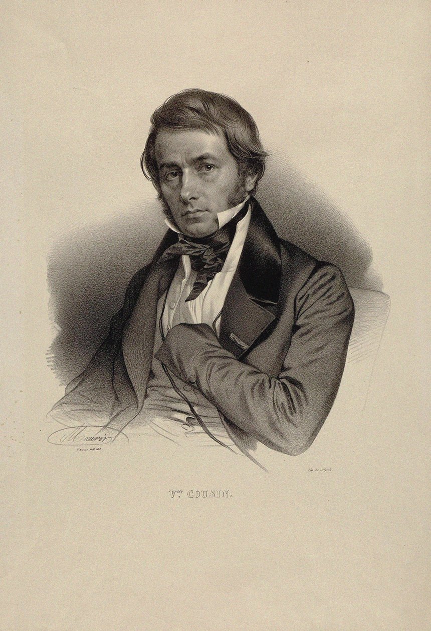 Filozof Victor Cousin 1792-1867 portresi. by Nicolas Eustache Maurin