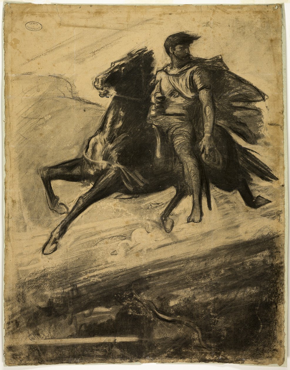 Havada Ata Binen Adam by Nicolas François Chifflart