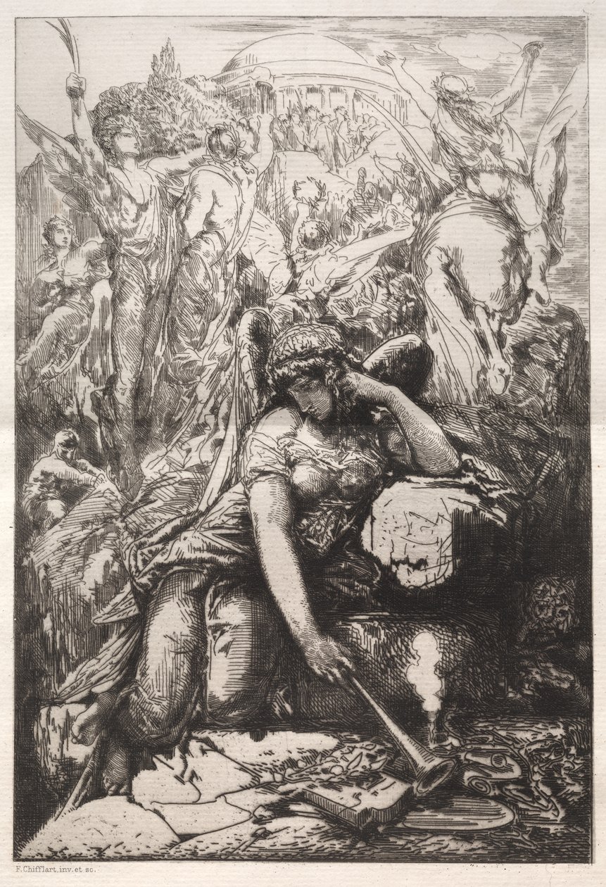 Melankoli by Nicolas François Chifflart