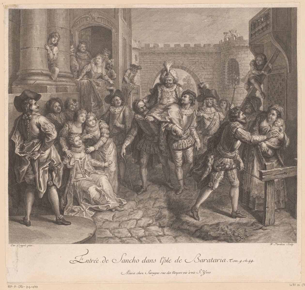 Sancho'nun Barataria Adası'na Girişi La Mancha'lı Don Kişot Tarihi (dizi başlığı) by Nicolas Henri Tardieu
