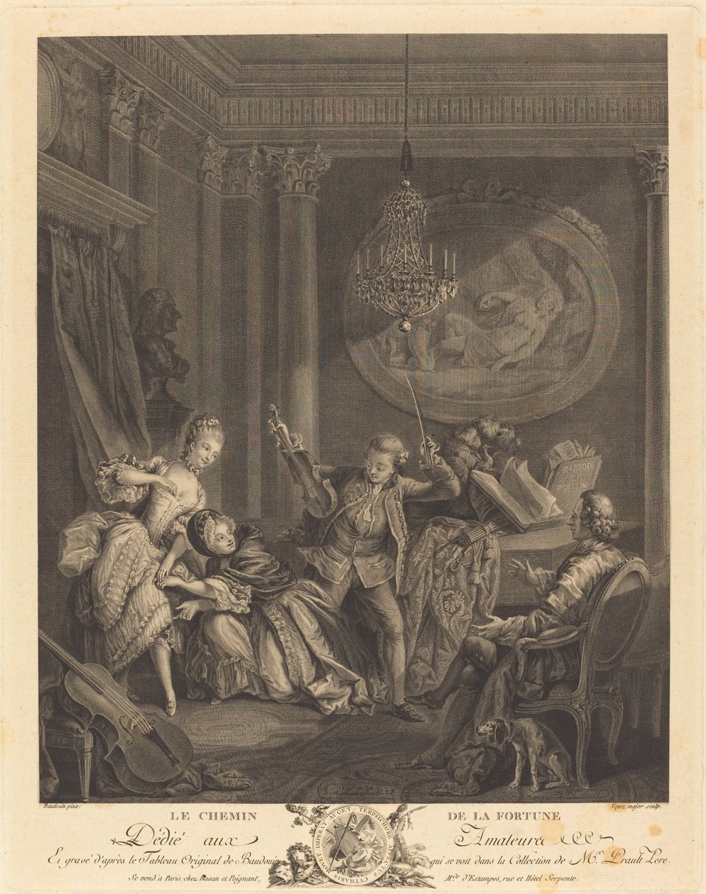 Şansa giden yol by Nicolas Joseph Voyez after Pierre Antoine Baudouin