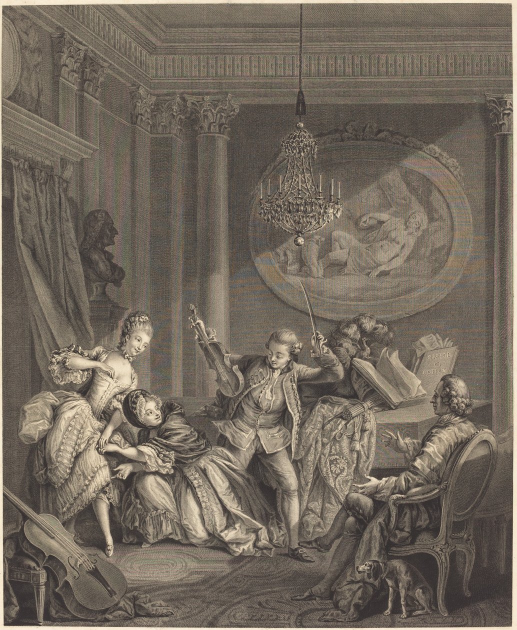 Şansa giden yol by Nicolas Joseph Voyez after Pierre Antoine Baudouin