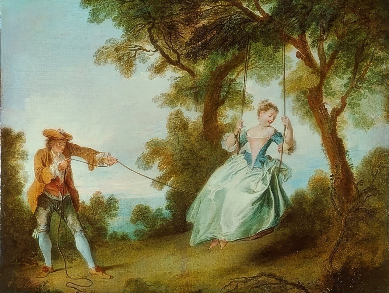 Salıncak. 1730 by Nicolas Lancret