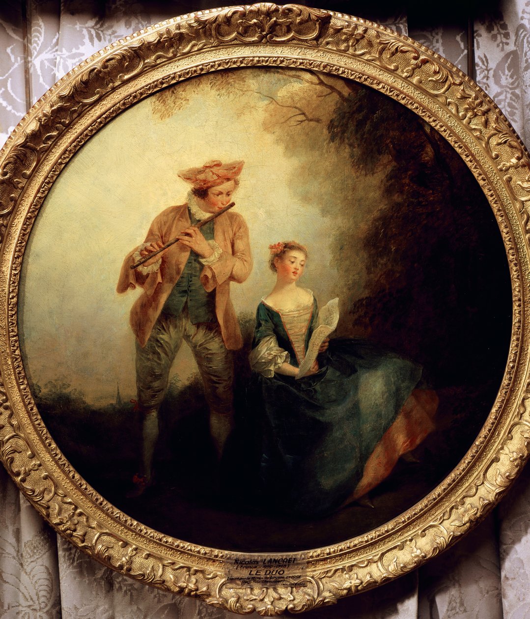 Düet, Nicolas Lancret (1690-1743). Fransa by Nicolas Lancret
