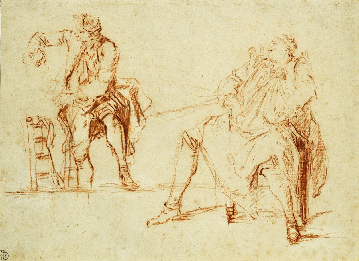 İki Adamın Çalışmaları, by Nicolas Lancret