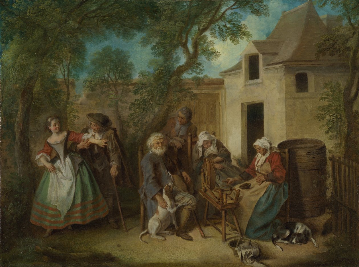 İnsanın Dört Çağı: Yaşlılık, yaklaşık 1735 by Nicolas Lancret