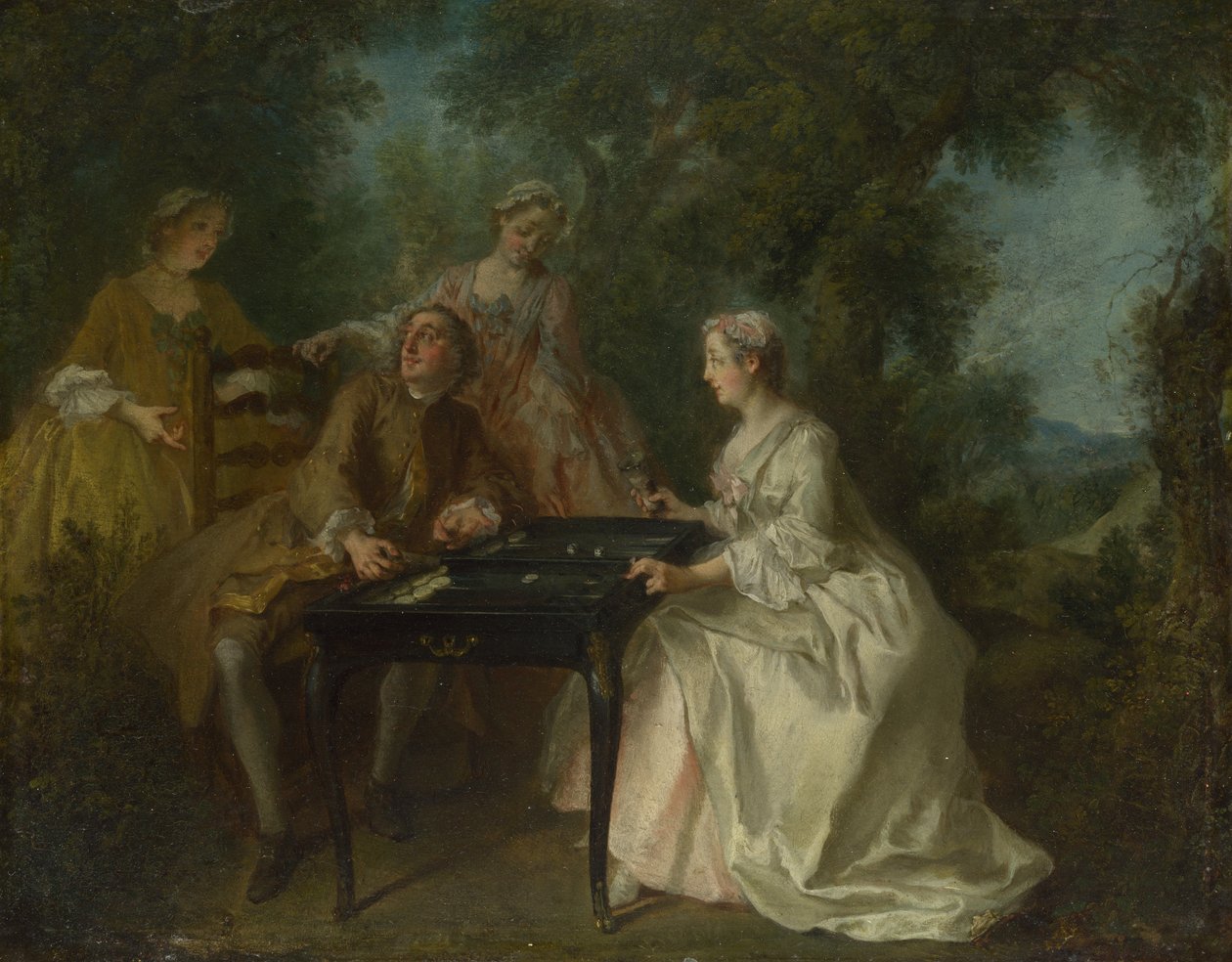 Günün Dört Saati: Öğleden Sonra, c. 1740 by Nicolas Lancret