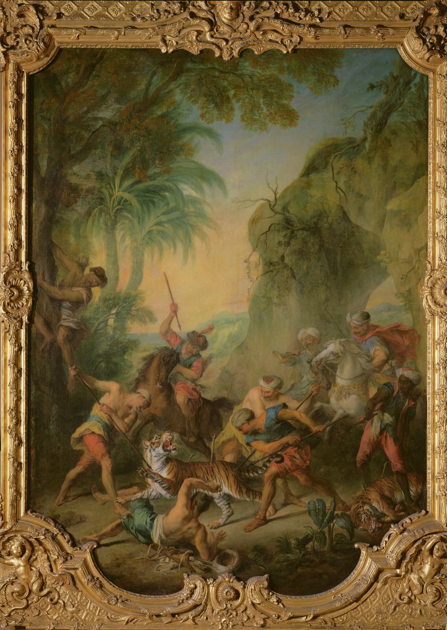 Umucuruzi wa Venise. Igikorwa II, Igice cya II (gravure) by Nicolas Lancret