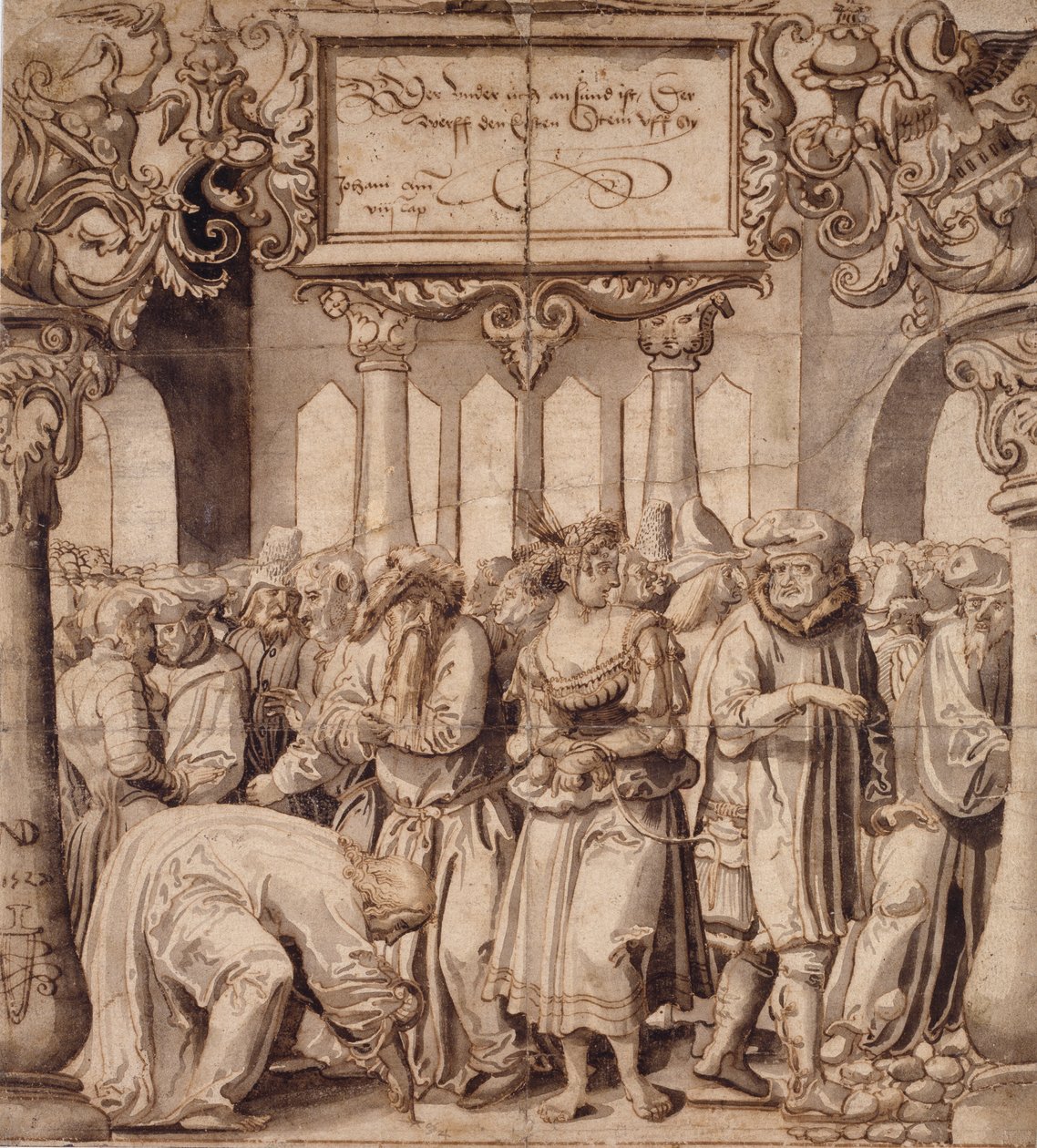 Zinada Alınan Kadın, 16. Yüzyılın Başları by Nicolas Manuel Deutsch