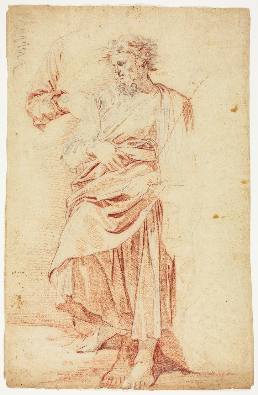 Cüppeli Erkek Peygamber Eskizleri by Nicolas Mignard